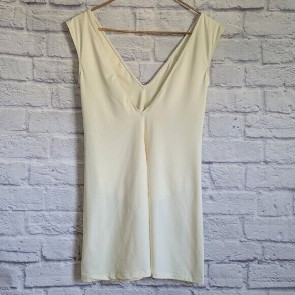 Rivage Alba Swim Dress S NEW Arvorio White Swimsuit Stretch Mini Beach Travel - Picture 5 of 8